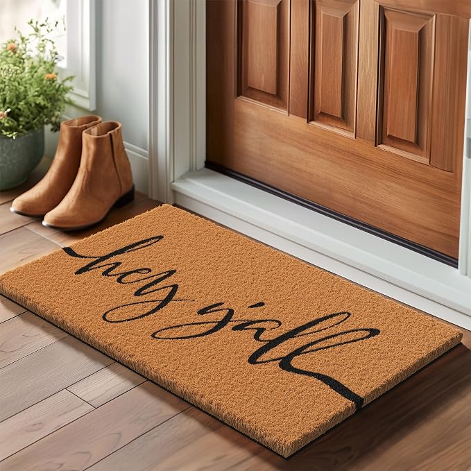 Barnyard Designs Natural Coco Coir Non-Slip Doormat | Heavy-Duty Welcome Mat - Image 2