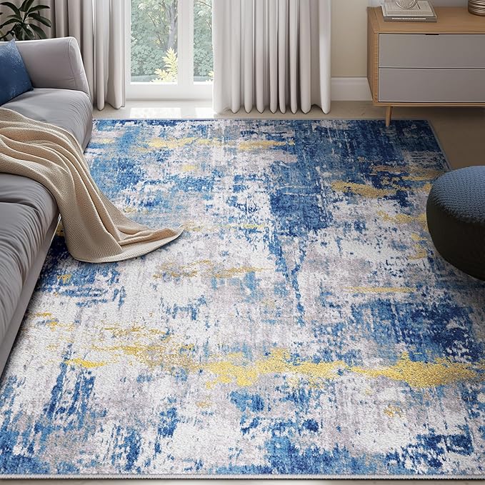 RELEANY Washable 5'x7' Abstract Area Rug - Image 2