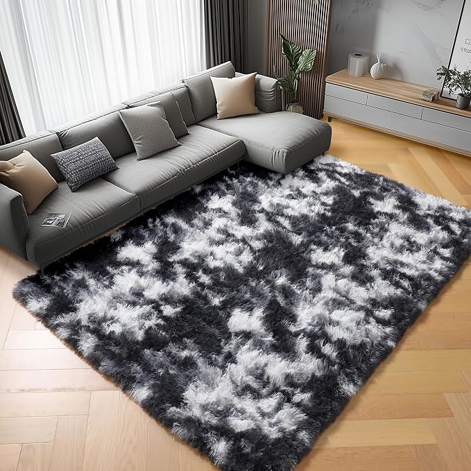 8x10 Area Rugs for Living Room, Soft Plush Thick Shaggy Big Floor Carpet for - Image 4