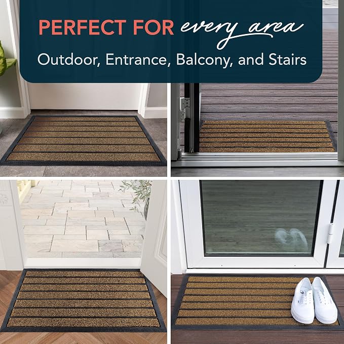 ubdyo Extra Durable Door Mat Outside Entrance | Dirt Trapping, Non-Slip Backing - Image 9