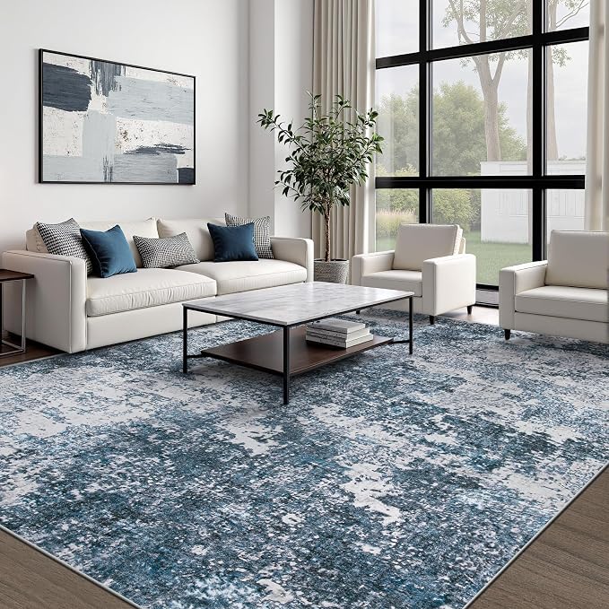 pmtsns Area Rugs 8x10 for Living Room: Washable Rug Modern Abstract Neutral - Image 6