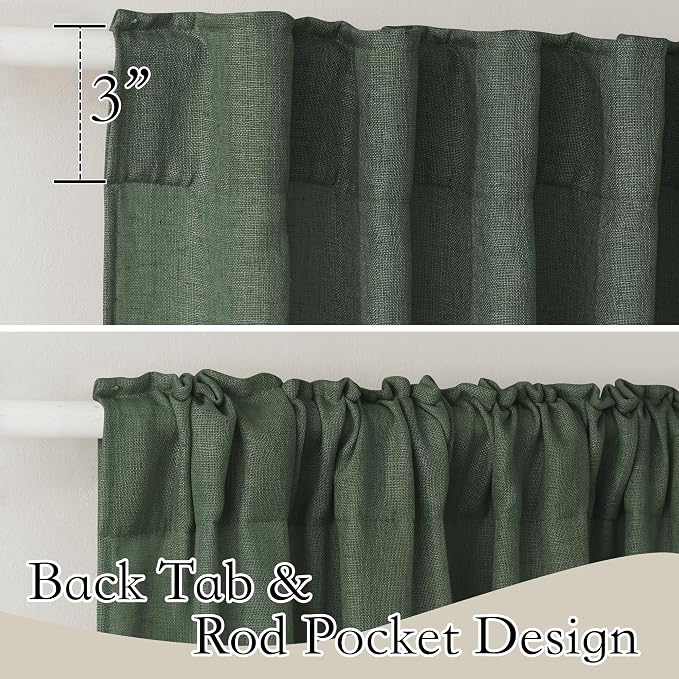 RYB HOME Sheer Curtains 102 inches, Extra Long Floor to Ceiling Curtains | Half - Image 2