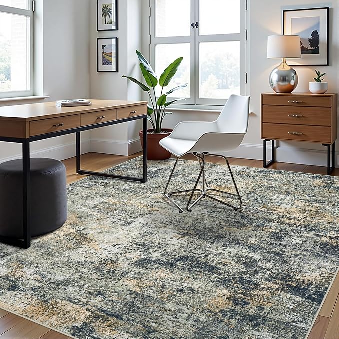 Aelenmu 10x14 Area Rugs for Living Room Washable Dining Room Multi Color | - Image 9