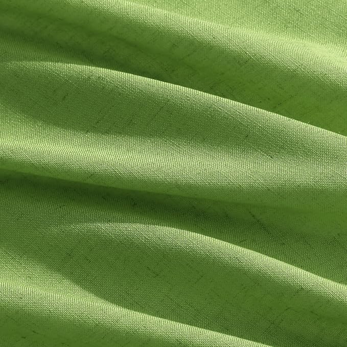 Lime Green Linen Curtains 72 Inch Long - Image 5