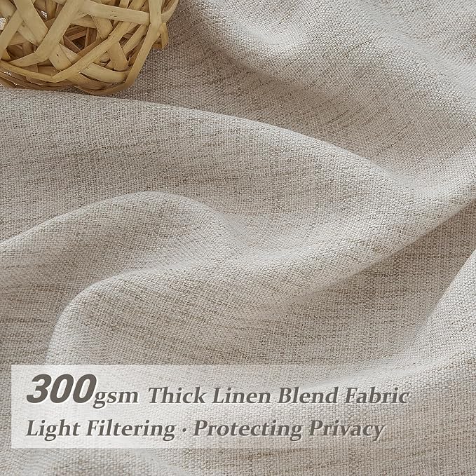 PleatedDrapes 112 Inch Extra Long Light Filtering Curtains - Image 3