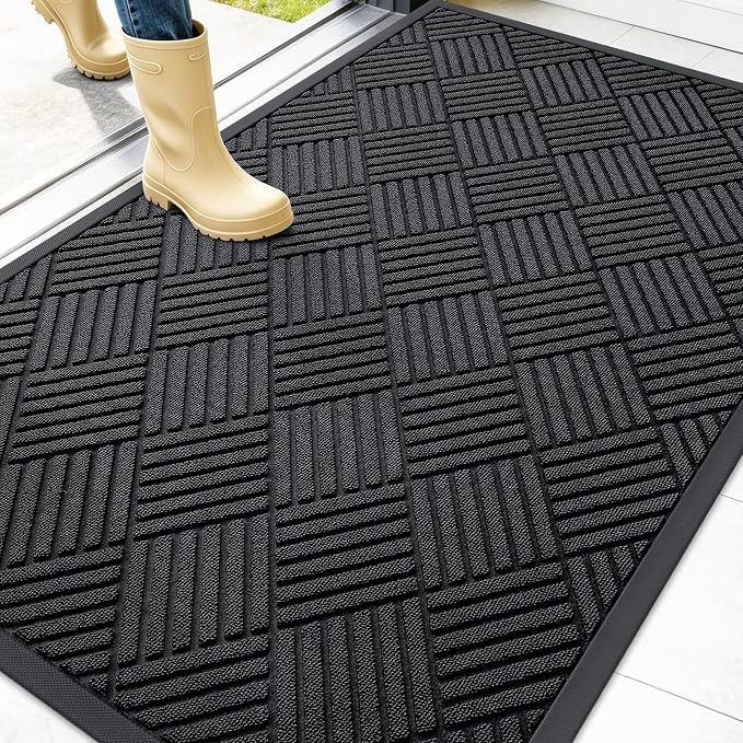 OLANLY Front Door Mat Outside Entrance 47x32, Waterproof Heavy-Duty Doormat | by OLANLY