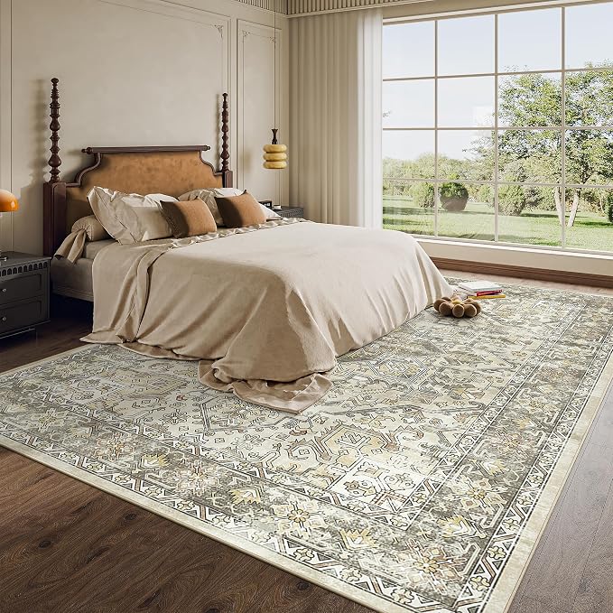 8x10 Area Rugs for Living Room, Large Washable Rug, Dining Room, Low Pile - Image 9