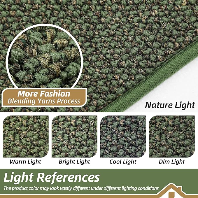 BEQHAUSE Dirt Trapper Door Mat 20" x 48", Non-Slip Washable Doormats, Low - Image 5