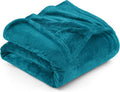 Utopia Bedding Fleece Blanket King Size Turquoise 300GSM Luxury Anti-Static Fuzzy Soft Microfiber Bed Blanket (90x102 Inch)