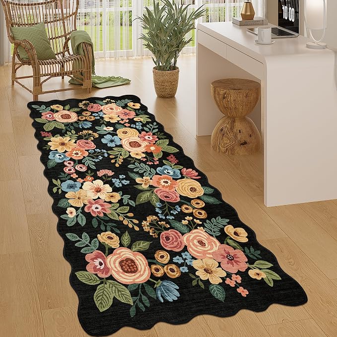 DUKINO 3x6 Runner Rug for Hallway, Washable Kitchen Rug Non Slip, Stain - Image 5
