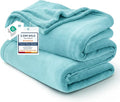 Bedsure GentleSoft Fleece Bed Blankets Queen Size River Blue by Unknown