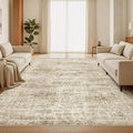 5x7 Area Rugs for Living Room, Large Washable Rug, Dining Room, Low Pile by Restydon