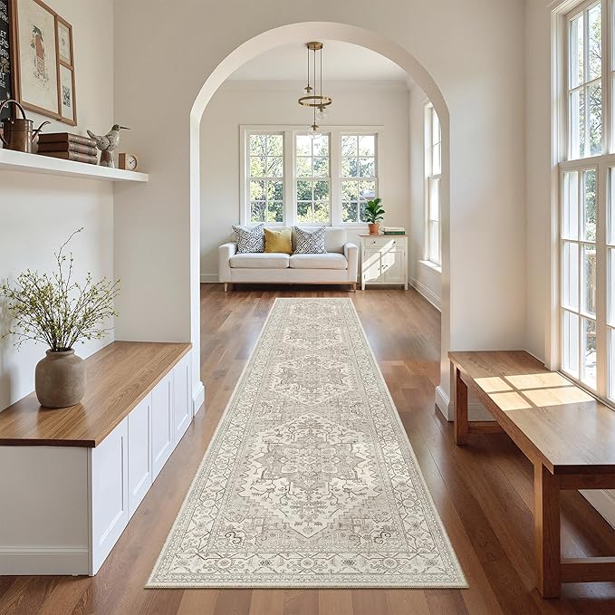 Madane Washable Runner Rugs 2x10 Long by Madane