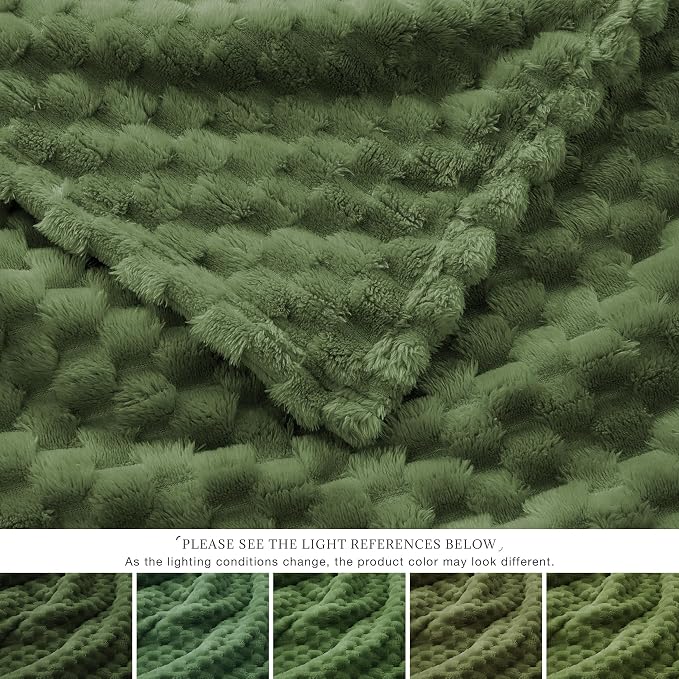 EXQ Home Gentle Soft Fleece Throw Blanket – Cozy Lightweight 3D Imitation - Image 6