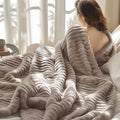 Bedsure GentleSoft Mocha Meringue Twin Blanket for Bed - Cozy Soft Blankets for Women, Cute Large Throws for Girls, 66x90 Inches