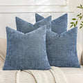 Set of 4 Soft Textured Decorative Throw Pillow Covers 20x20 Inch Cozy Farmhouse by Cozoomy