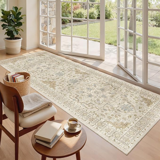 Madane Hallway Runner 3x8, Kitchen Rugs Washable Entry Rug, Soft Low-Pile - Image 4