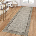 GarveeHome Scalloped Washable 2x10 Kitchen Runner Rug Non Slip by GarveeHome