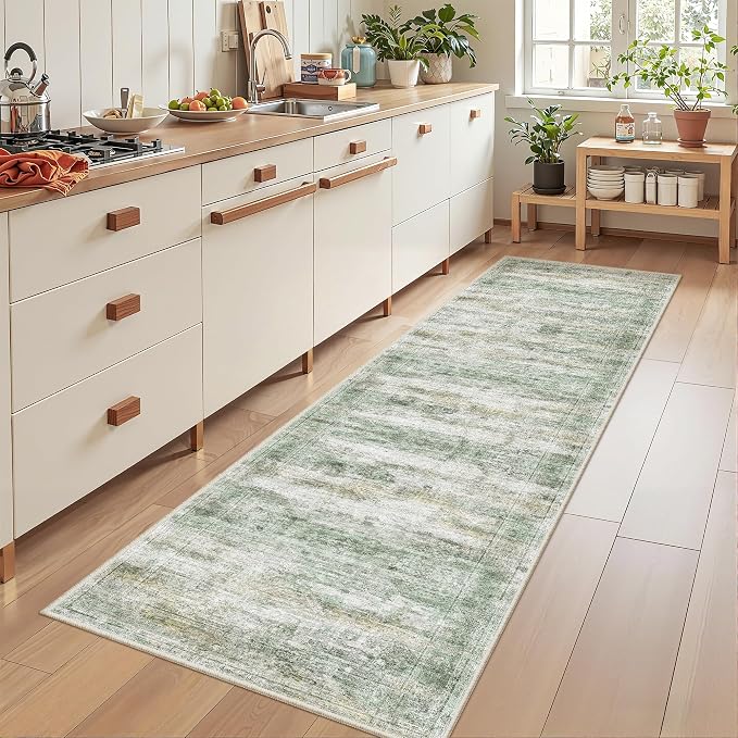 2x8 Runner Rug Non Slip, Washable Hallway Runner Rug, Nursery Room, Soft Runner - Image 3