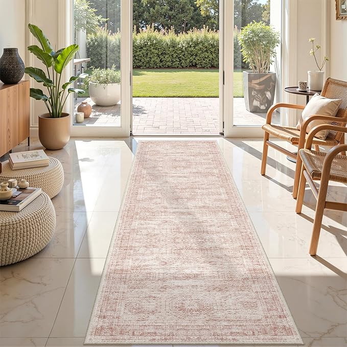 2x8 Runner Rug Non Slip, Washable Hallway Runner Rug, Nursery Room, Soft Runner - Image 3
