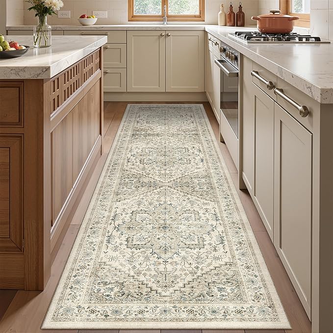 Runner Rug 2x8 Runners for Hallways Washable Rugs, Non Slip Low Pile Soft - Image 3