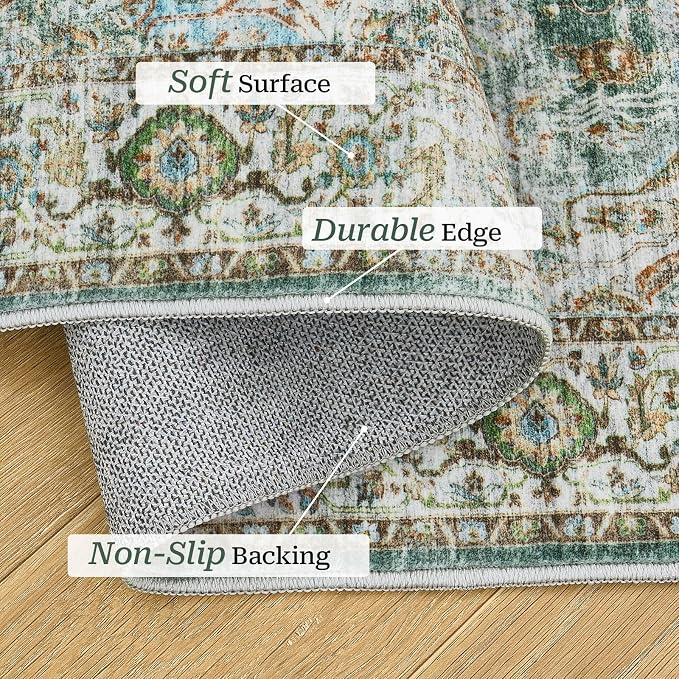 Madane Kitchen Runner 2'6''x8' Soft Rug Runners - Image 4
