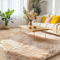 OLANLY Area Rugs for Living Room Bedroom, Machine Washable 4x5.9 ft Soft Fluffy by OLANLY