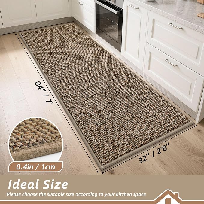 BEQHAUSE Kitchen Runner Rugs 32"x84", Kitchen Mats - Image 2