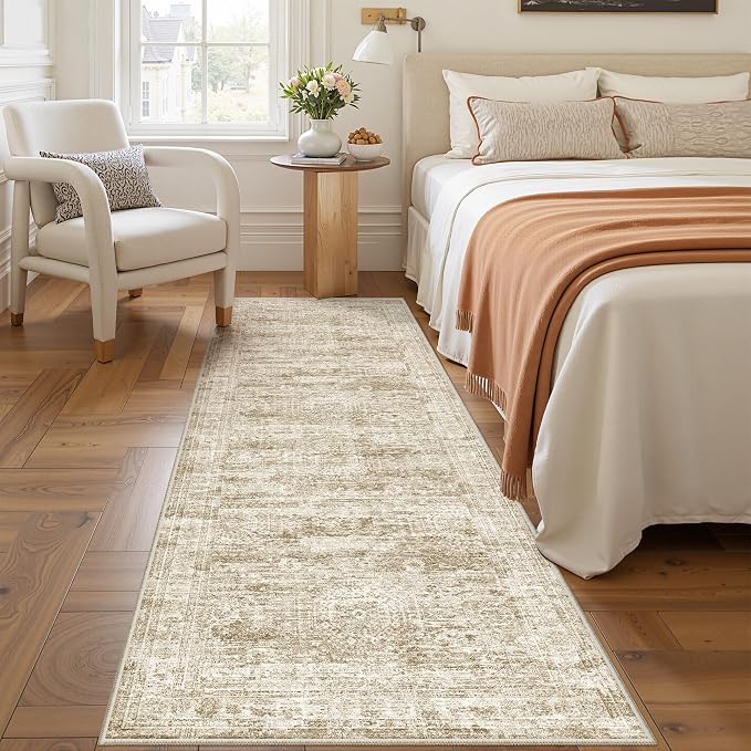 2'6 x 8' Runner Rug Non Slip, Washable Kitchen Rugs, Nursery Room, Soft Runner - Image 4