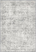 Area Rug Living Room: 4x4 Modern Washable Soft Carpet Black Grey | by FXRHLP