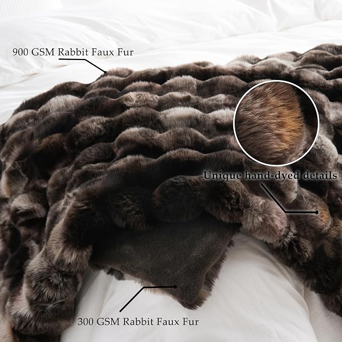 BENVWE Fluffy Faux Fur Throw Blanket - Image 5