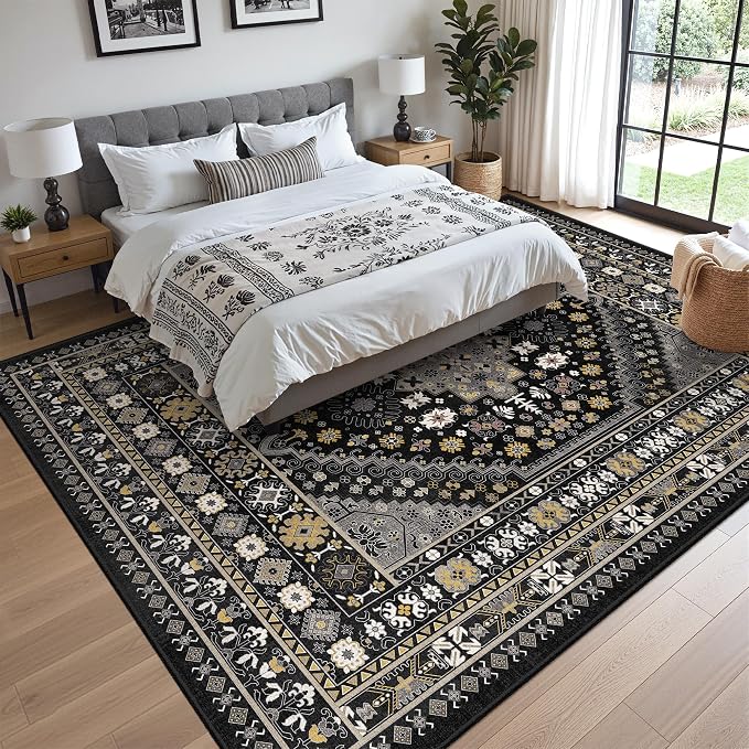 8x10 Area Rugs for Living Room, Large Washable Rug, Dining Room, Low Pile - Image 9