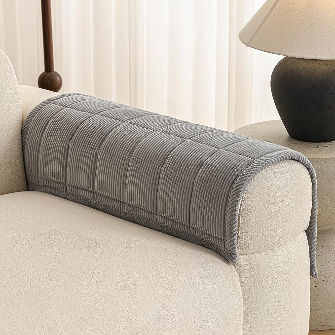 Velvet Couch Covers for Sectional Sofa Washable, Non-Slip L Shaped Sectional - Image 3