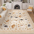 DUKINO 8x10 Area Rug, Washable Dog Rugs by DUKINO