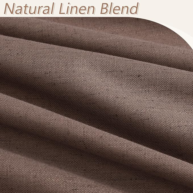 100% Blackout Curtains 102 Inch Length 2 Panels Set - Image 3