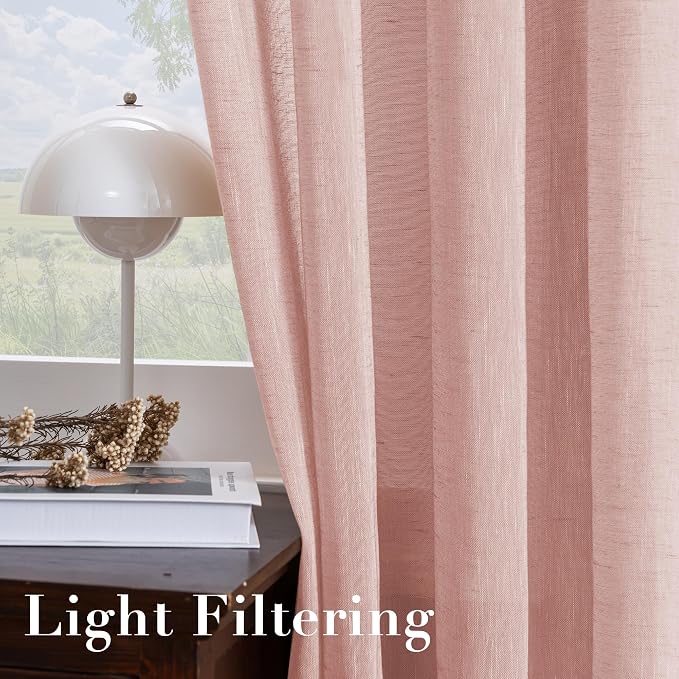 H.VERSAILTEX Linen Curtains Natural Blended Curtain Panels - Image 5
