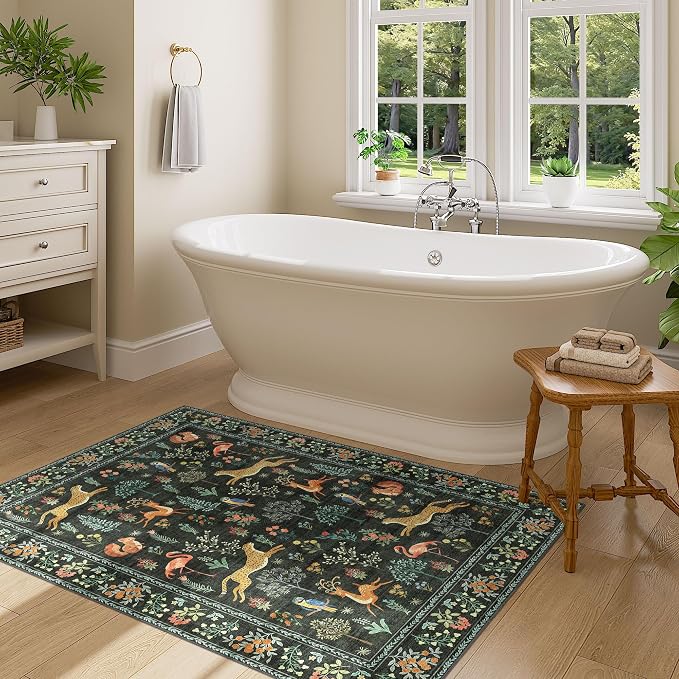 DUKINO 3x4 Rug, Washable Animal Area Rug - Image 6