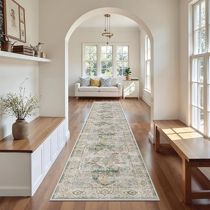 Madane Washable Runner Rugs 2x10 Long - Image 2