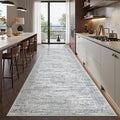 2'6 x 10' Runner Rug Non Slip, Washable Kitchen Rugs, Living Room, Long Rug by Restydon