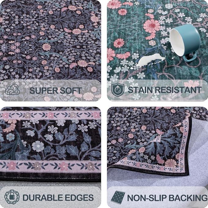 Washable 2' x 6' Runners for Hallways, Non Slip Long Floor Runner for Kitchen - Image 7
