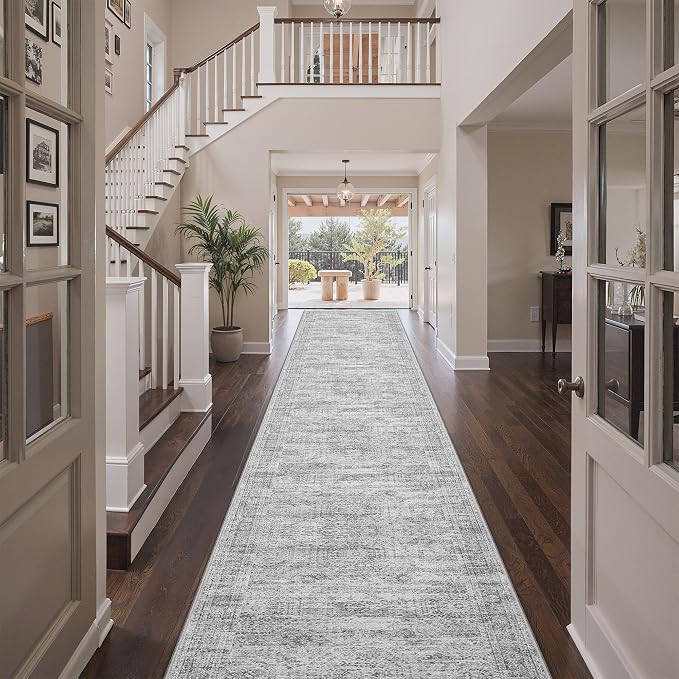 3x18 Runner Rug Non Slip, Washable Hallway Runner Rug, Living Room, Dining Room - Image 4