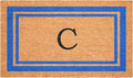 Calloway Mills 152972436C Blue Border 24" x 36" Monogram Doormat by Callowaymills