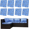8Pcs Outdoor Cushion Covers, Elastic Patio Cushion Covers | Washable, by dreahoteztil