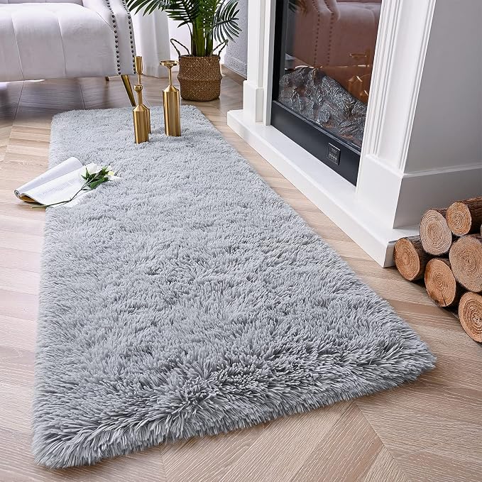 Chicrug Soft 2x10 Runner Rug for Bedroom Living Room Plush Fluffy Rug | Shag - Image 2