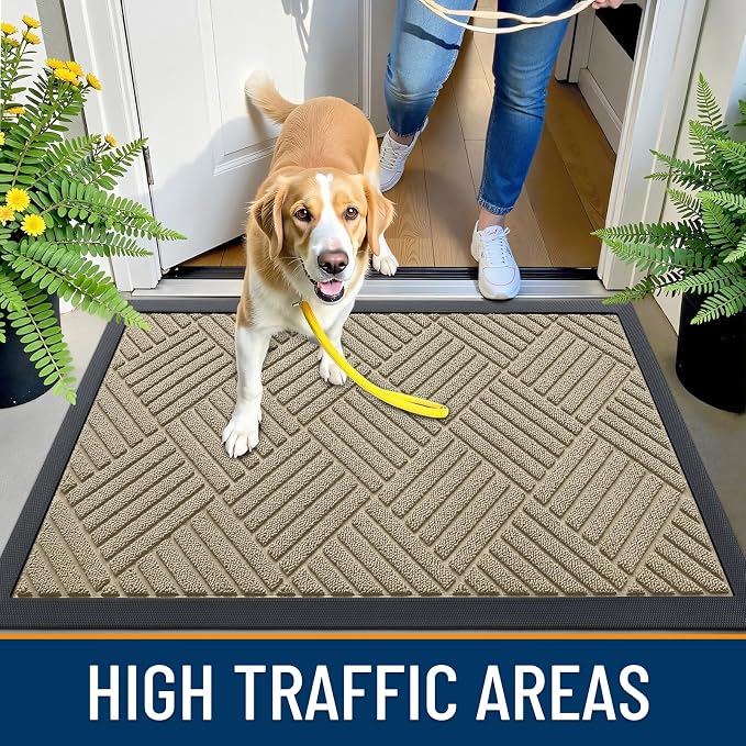 OLANLY Front Door Mat Outside Entrance 71x23, Waterproof Heavy-Duty Doormat | - Image 6