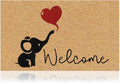 Coir Welcome Mat, 17 x 29 in | 100% Natural Coir, Anti-Shedding, Durable PVC by AmaruDoorMats