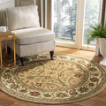 SAFAVIEH Lyndhurst Collection 8' Round Beige/Ivory LNH212D Traditional Oriental by Unknown