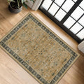 Washable 2x3 Entry Rug Front Door Indoor, Bohemian Kitchen Floor Rug, Non-Slip by HazoHaus