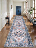 SERISSA 3x14 Washable Non Slip Boho Runner Rug by SERISSAHomeDecorCollection