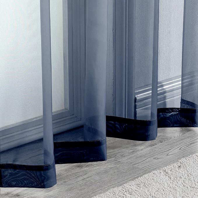 Short Sheer Curtains 24 Inches Long 2 Panels - Image 6